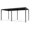 LUXE pergola 7,8x3m antracit LED világítással