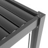 LUXE pergola 7,8x3m antracit LED világítással