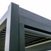 LUXE pergola 7,8x3m antracit LED világítással