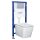 Tinos White Duofix Delta Chr falba építhető WC tartály szett