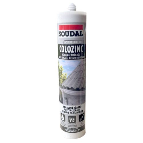 Soudal Colozinc Tetőlemez tömítő szürke 290 ml