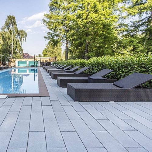 Leier Forum térkő középszürke 60x20cm 8cm (9,6 m2/raklap)
