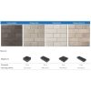 Leier Forum térkő középszürke 60x20cm 8cm (9,6 m2/raklap)
