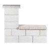 Leier Modern Kerítéskő normálkő natúr törtfehér 40x20x20 cm (40 darab/raklap)