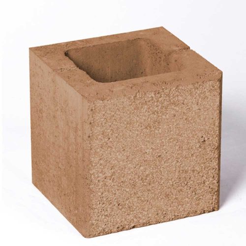 Leier Modern Kerítéskő félkő natúr bézs 20x20x20 cm