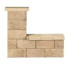 Leier Modern Kerítéskő normálkő satírozott natúr bézs-barna 40x20x20 cm (40 darab/raklap)