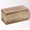 Leier Modern Kerítéskő normálkő satírozott natúr bézs-barna 40x20x20 cm