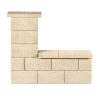 Leier Modern Kerítéskő normálkő natúr bézs 40x20x20 cm (40 darab/raklap)