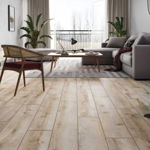 Classen Trend CLASSIC AQUA 4V Goldap Oak Medieval oak beige POOL 8 mm laminált padló, színek: barna (világos), szürke, barna, padlófűtéshez alkalmazható.