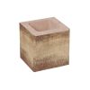 Leier Modern Kerítéskő félkő natúr bézs-barna satírozott 20x20x20cm (80 darab/raklap)