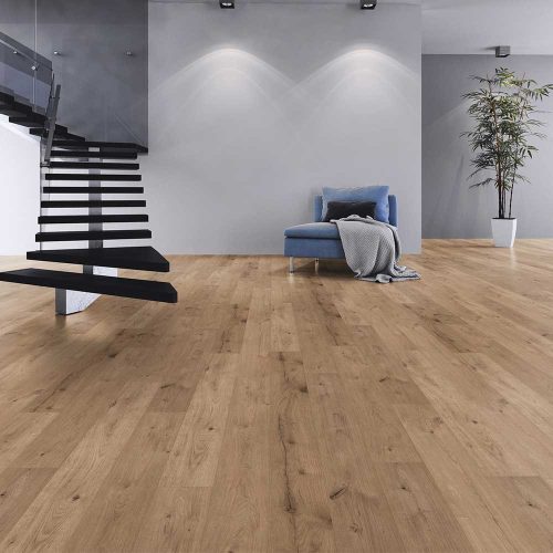 Kaindl CLASSIC Eiche Oak Ferrara Wildlife 8 mm laminált padló, színek: barna (világos), szürke, barna, fehér, padlófűtéshez alkalmazható.