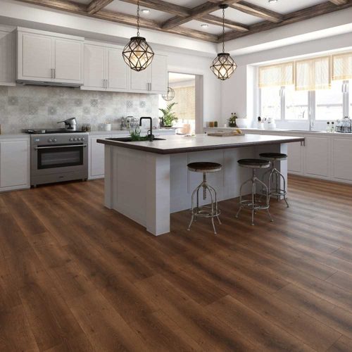 Classen Casa BASIC AQUA Classico Nardo Bellemont oak brown 7 mm laminált padló, színek: barna (sötét), barna, padlófűtéshez alkalmazható.