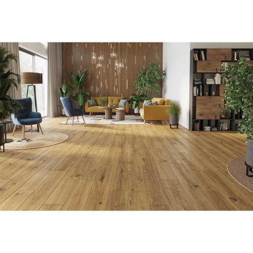 Classen Diamond PRÉMIUM AQUA 4V Cali Oak Oak dark brown 10 mm laminált padló, színek: barna, barna (világos), padlófűtéshez alkalmazható.