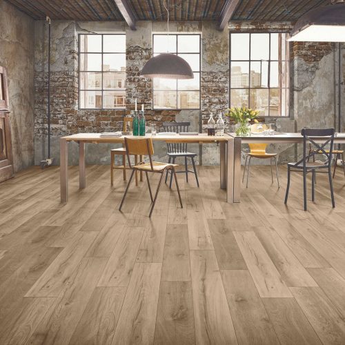 Alpod Floor Expert CLASSIC AQUA oak alamos 8 mm laminált padló, színek: barna, szürke, barna (sötét), padlófűtéshez alkalmazható.