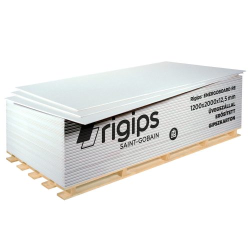 Rigips RE Energoboard üvegszállal erősített gipszkarton 12,5x1200x2000 mm